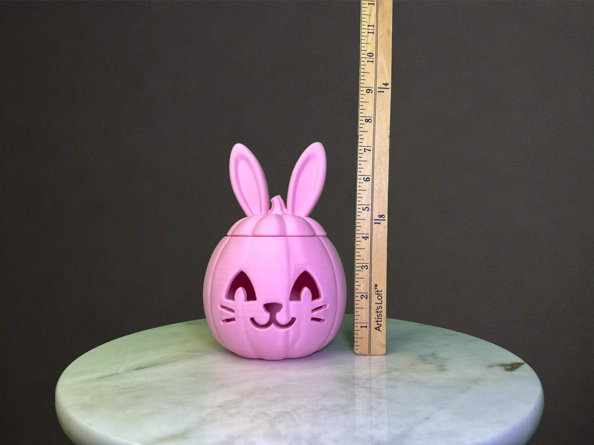 Cute Halloween Bunny Pumpkin Lantern